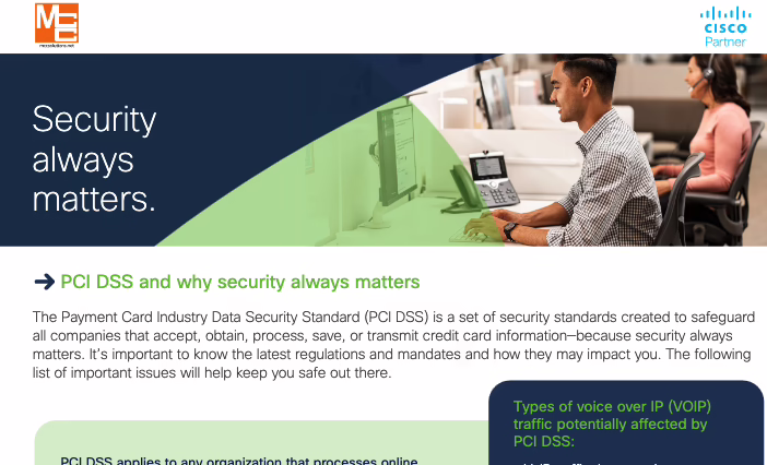 Webex PCI DSS Data Sheet